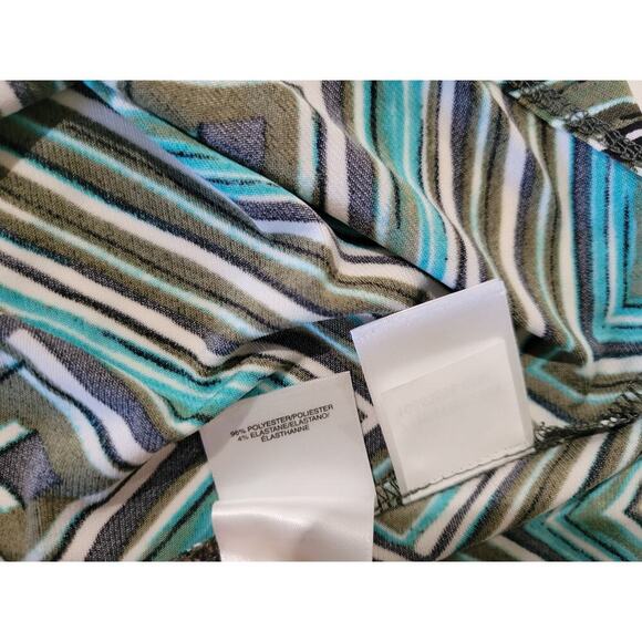 Jones Studio Separates Women's Sleeveless Geometric Career Blouse - Large - Picture 4 of 7